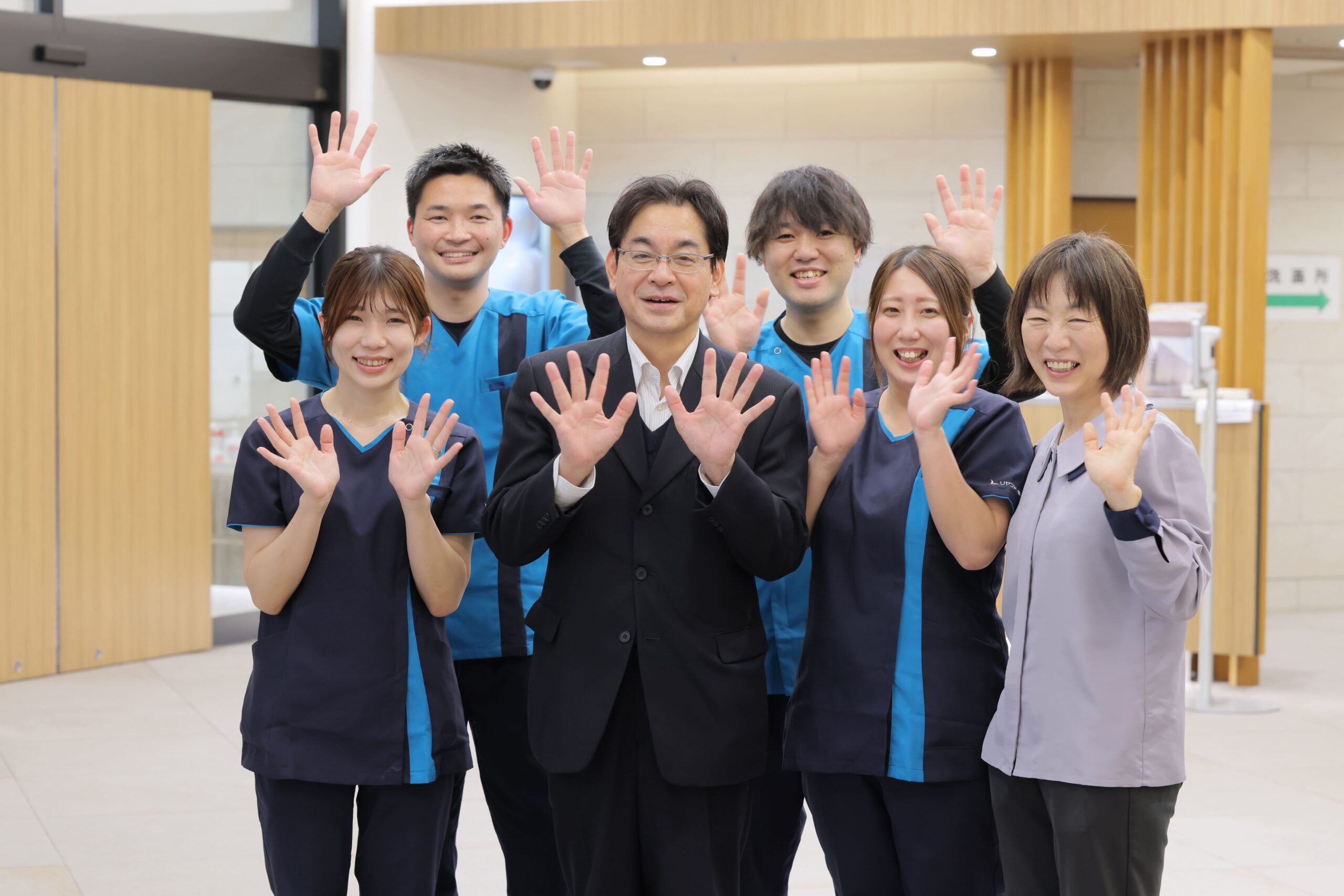 静岡県藤枝市にある複合型介護施設・リヤンドファミーユで働く職員たち