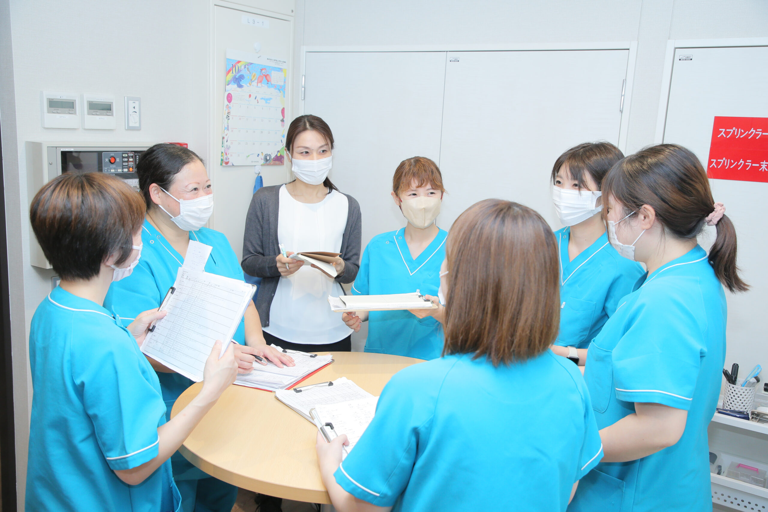 静岡県藤枝市にある医療対応型サービス付き高齢者向け住宅・医療対応型ホーム リヤンドファミーユで働く看護師たち